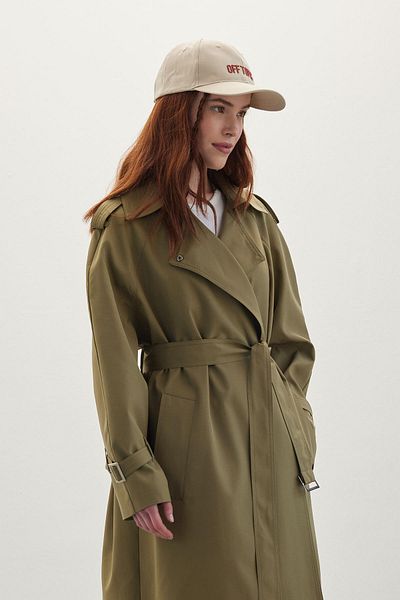 Manuka Ζώνες Flowy Trench Coat Πράσινο