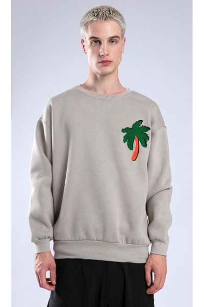 Catch ZERO NECK EMBROIDERED SWEATSHIRT