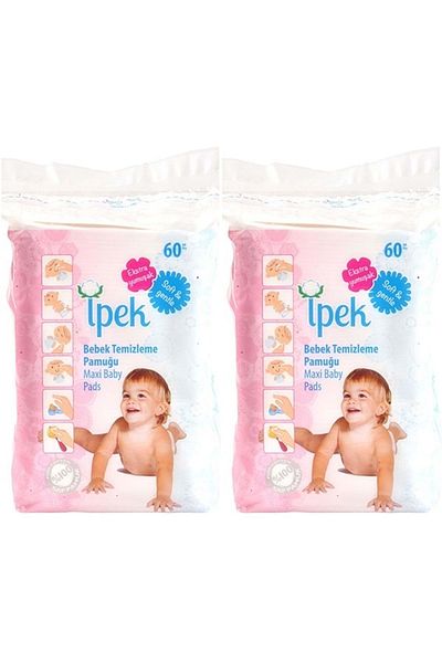 İpek Baby Cleaning Cotton 120 Pieces (2PK*60)