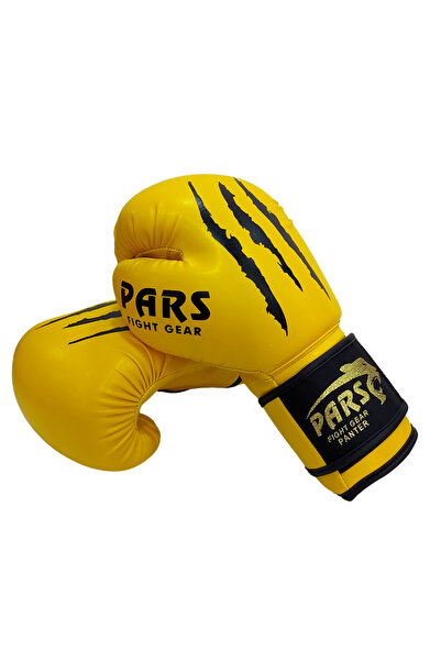 Pars Panther Boxing Kick Boxing Muay Thai Gloves Yellow