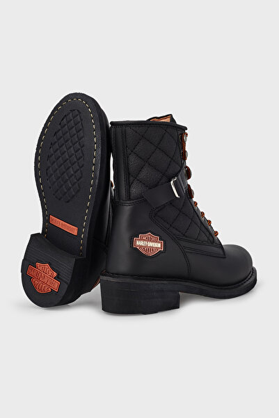 Harley Davidson 025G100078 Harley-Davidson New Worker Kadın Bot BLACK // YAĞLI DERİ