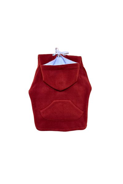 Patte Zone Fox Cinnamon -Kangaroo Pocket Cat-Dog Fleece Hoodie Sweatshirt