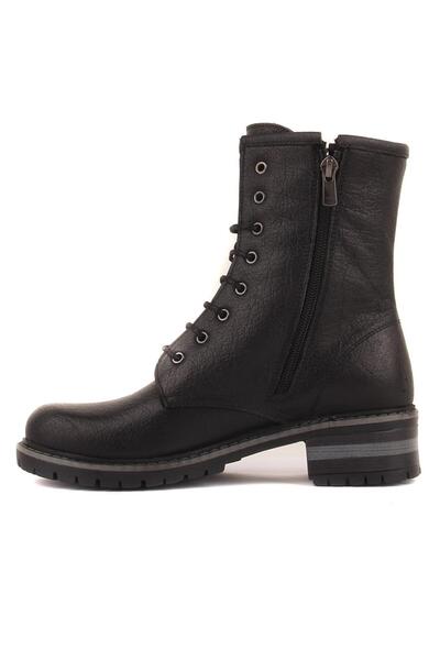 SailLakers - Siyah Deri Kadın Postal Bot 105-911-22063