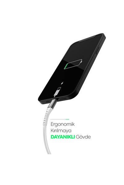 eonaks Samsung, Xiaomi, Huawei Uyumlu Çift Taraflı Typ-c To Type-c Hızlı Şarj Ve Data Kablosu