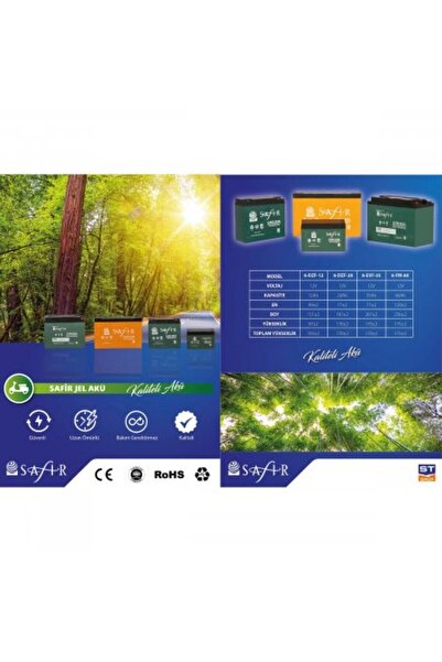 SAFİR Jel Akü 12v - 20 Ah ( Yeni Tarihli )