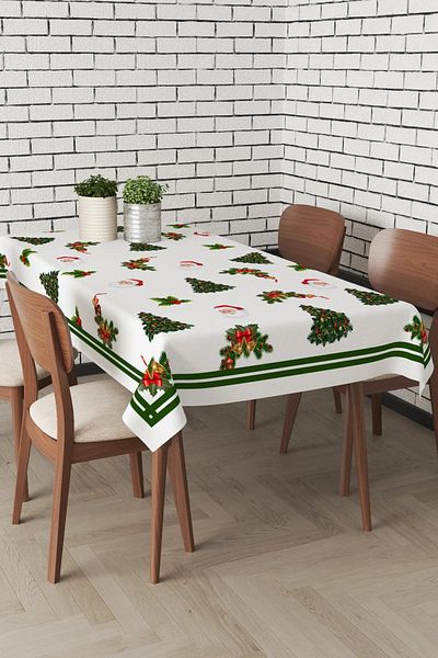 Cardea Merry Christmas - Pine Tree Patterned Tablecloth