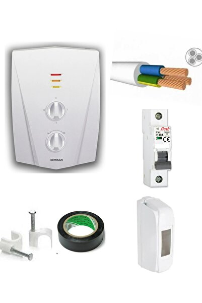 Cemsan C 3300 Şofben 6 Mt Kablolu Orjınal Tam Takım Set ( Montaj Hariç ) Paket