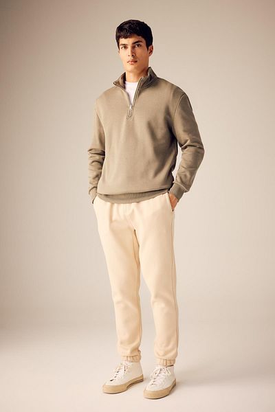 DeFacto Comfort Fit-Sweatshirt mit Stehkragen und Reißverschluss X7405az23au
