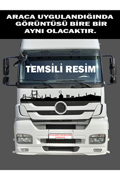 pozantiaksesuardunyasi Axor İstanbul Silüeti Yapıştırma Sticker Etiket Kamyon...