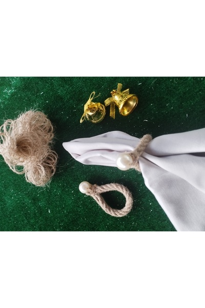 Nympha 4-х ниточний перлинний серветковий кільце