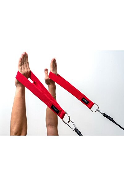 RAINBO Reformer Pilates Için Double Straps Ikili Elcik Metal Halkalı