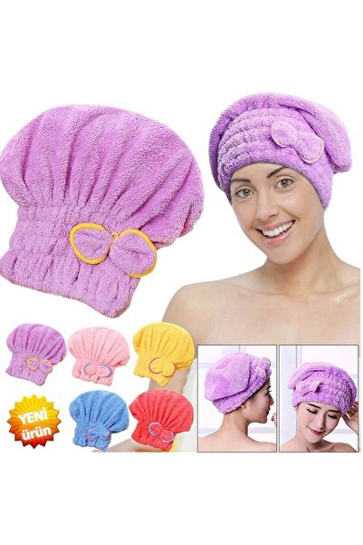 mrtbilisim Мікрофібровий рушник для волосся Рушник для волосся Багатофункціональний рушник для голови Рушник для волосся 1 шт.