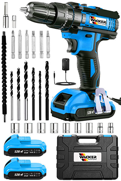 Wacker Pro Germany Smile Blue 128 Vf 12 Ah Çelik Şanzuman Bakır Sargılı 2 Akü...