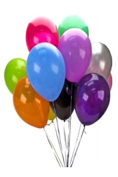 Kazanabil MIXED COLOR METALLIC ORNAMENT AND PARTY BALLOON 100 PIECES
