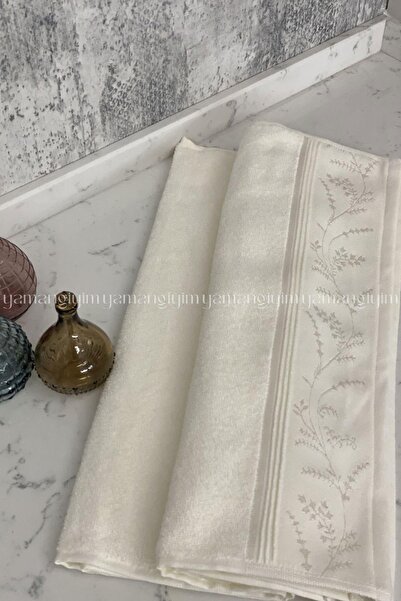 Özdilek Ditsy Рушник для обличчя 6 штук - антрацит-крем