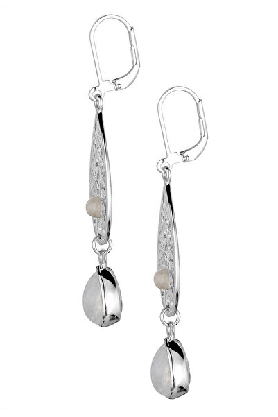 ELLI Ohrringe Tropfen Süs Orientalisch Mondstein 925 Gümüş