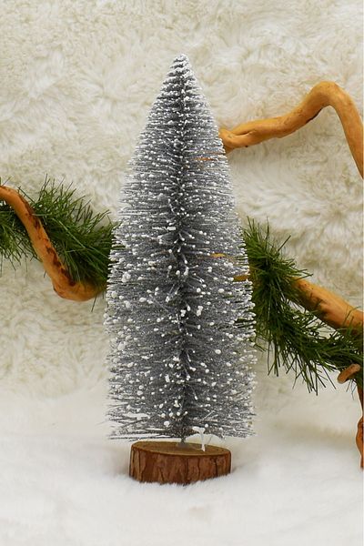 Waldern Mini Silver Pine Tree 25 CM Christmas Ornament