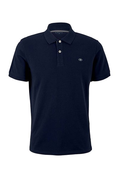 Tom Tailor Poloshirt Basic Poloshirt mit kleiner Logo-Stickerei