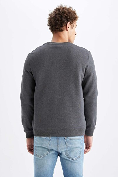 DeFacto Mikina Slim Fit Crew Neck s potiskem pouze s logem Marvel