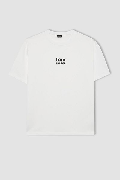DeFacto Oversize Fit Crew Neck T-Shirt