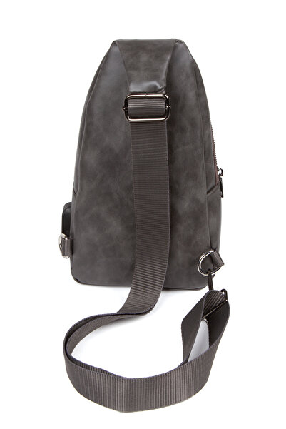 NEWISH POLO ACCESSORIES Nová polokožená unisex crossbody kabelka Náprsní taška Taška přes rameno s výstupem na sluchátka Denní jedno držadlo