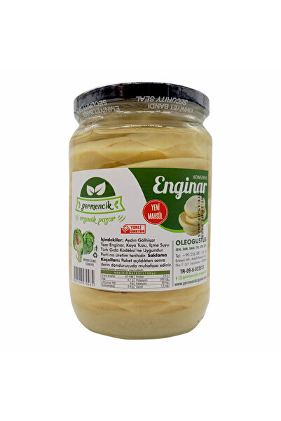 Germencik Organik Konserve Çanak Enginar 660cc