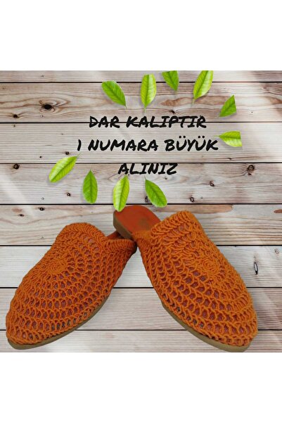 Asya Kadın Önü Kapalı Hasır Örgü Çeyizlik Terlik