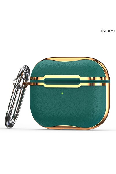 Techmaster Apple Airpods 3 Luxury Leather Covered Protection Case