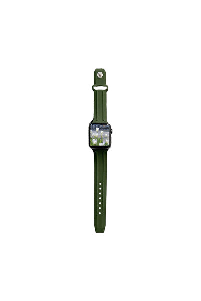 Techmaster Apple Watch 5 6 7 8 9 Ultra 42mm 44mm 45mm Uyumlu Line Silikon Kordon