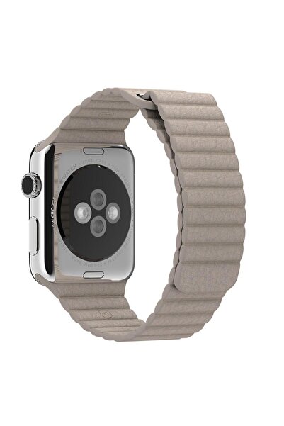 Techmaster Apple Watch 4 5 6 7 8 9 42mm 44mm 45mm Uyumlu Leather Loop Kordon