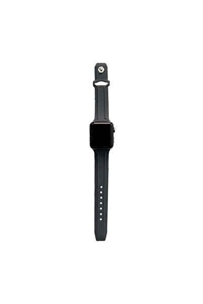 Techmaster Apple Watch 4 5 6 7 8 9 38mm 40mm 41mm Uyumlu Line Silikon Kordon
