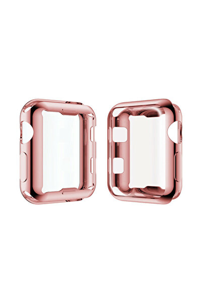 Techmaster Apple Watch 4 5 6 44 Mm Silikon Kapak Kılıf Ekran Koruyucu