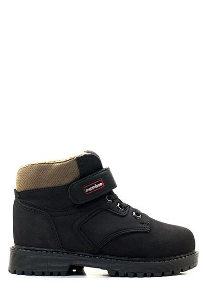 pepino 138 Ορθοπεδικές Unisex Παιδικές Μαύρες Σουέντ Μπότες με Γούνα Εσωτερικά