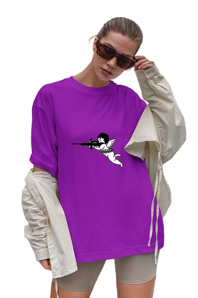 herotasarım Love Doctor Μπλουζάκι με μοτίβο Oversize - bll4910