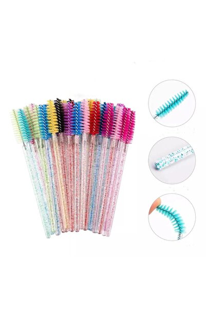 kozmetiklab Kaş Kirpik Tarama Fırçası (50 ADET PAKET) Lifting Ve Kalıcı Makya...