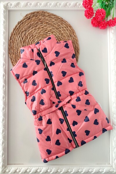 dubi baby Boni salmon coated patterned zippered lining inside girl child infl...
