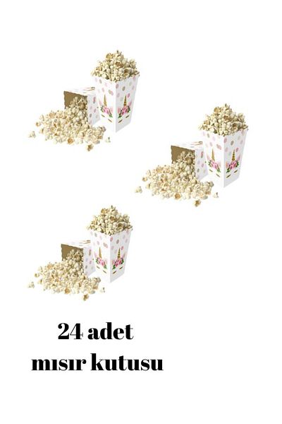 Parti Furyası Unicorn Corn Box 3 packs