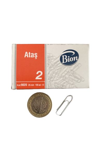 Bion Paper Clip No:2 Box of 100