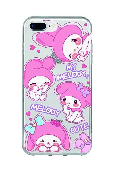 Magic Ring Iphone 7 Plus / 8 Plus Uyumlu Melody Kuromi Desenli Şeffaf Telefon...