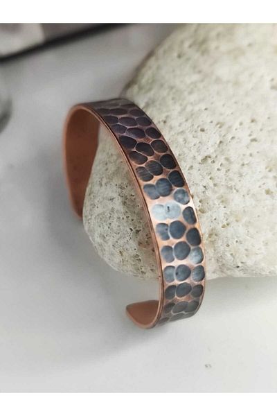 KAVELE 100% Real Pure Copper Motif Copper Bracelet Enli Motif Bracelet 17-18 cm