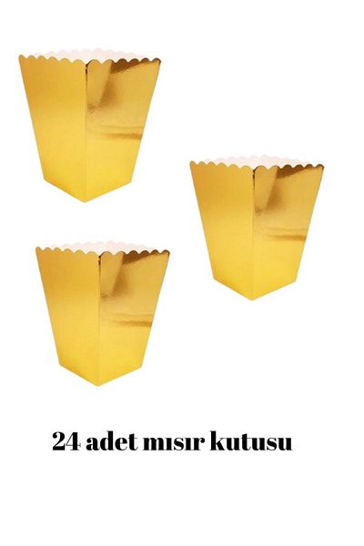Parti Furyası Metallic Gold Corn Box 3 packs