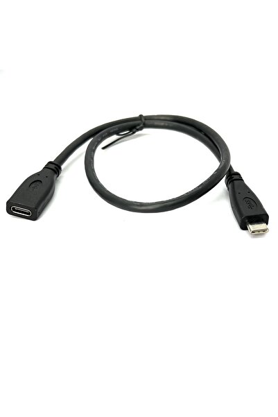 boblov 50cm Type C Uzatma Kablosu 0.5m Dişi Erkek USB Type C Extension Cable Usbc 3.1 Gen2