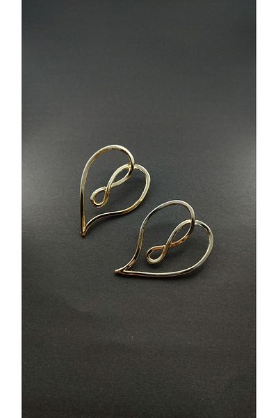 Candy Spiral Heart Shaped Earrings