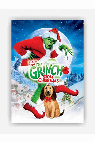 fırsatlar diyarı How the Grinch Stole Christmas Film Duvar Posteri - Kalın Kağıt - Çerçevesiz