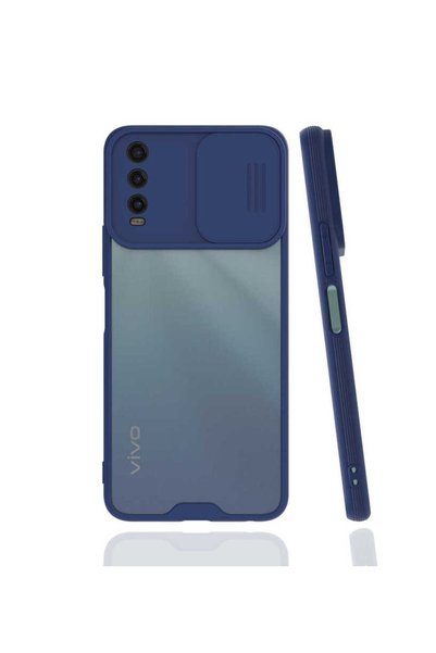 GRABONO جراب متوافق مع Vivo Y11S / Y20 / Y20S مع غطاء كاميرا وغطاء خلفي غير ل...