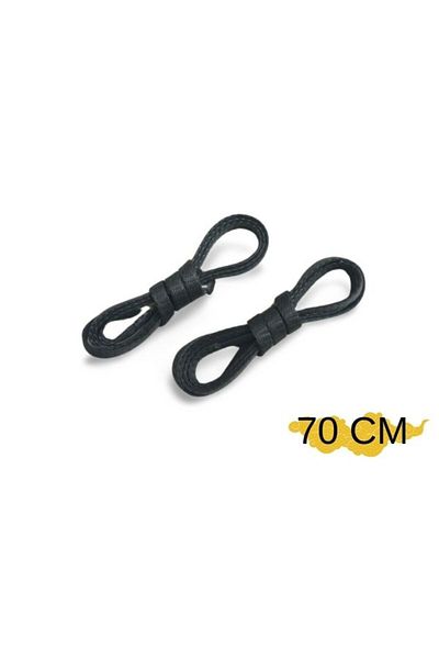 Shoes Comfort 70 Cm Flat Waxed Laces, Sports Classic Shoelace String, 1 Pair Gray