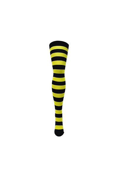TİSTA Șosete înalte până la genunchi, din bumbac, cu dungi elegante, pentru femei - cu model de calitate