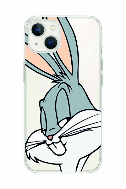 Magic Ring حافظة هاتف شفافة بنمط باغز باني متوافقة مع آيفون 13