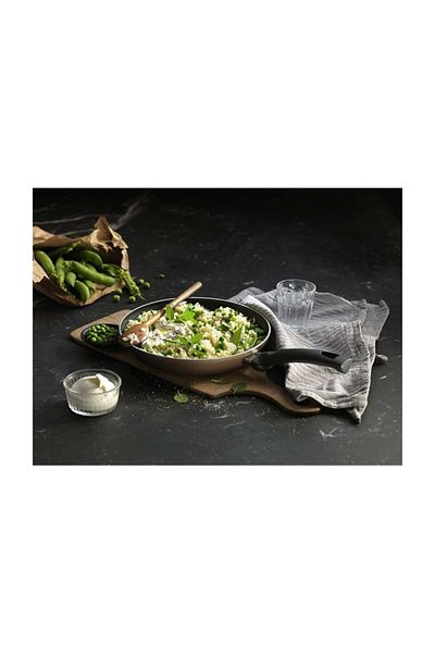 BALLARİNİ Rom Amalfi Teflon Coated 20 cm Grill Pan Champagne Foam Romshp 1067323