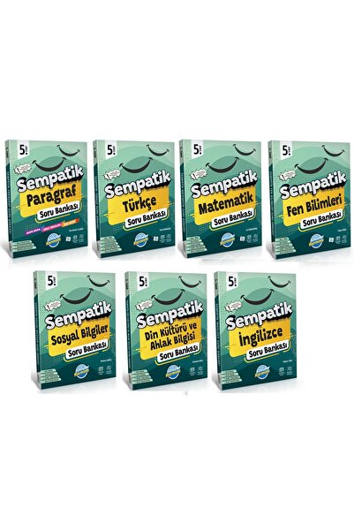 Ünlüler Karması 5. Sınıf Sempatik Soru Bankası 7 li Set